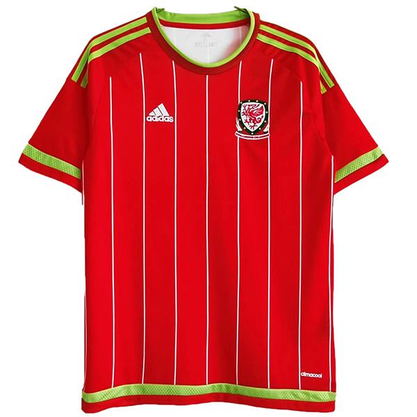 Wales home retro jersey soccer match men's first sportswear football shirt 2015-2016